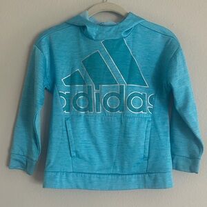 Adidas Kids Light Blue Logo Hoodie